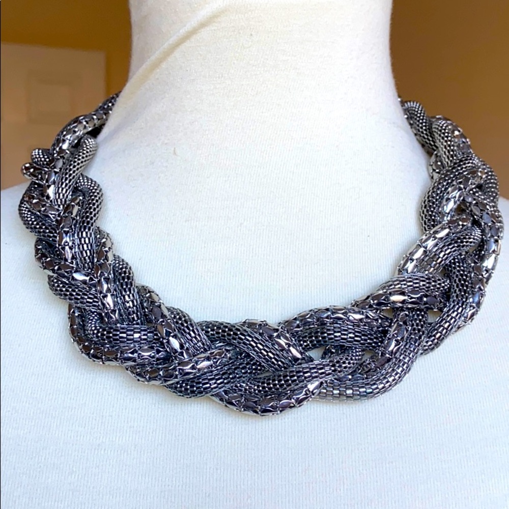 5/$25 Thick Silver Rope Necklace